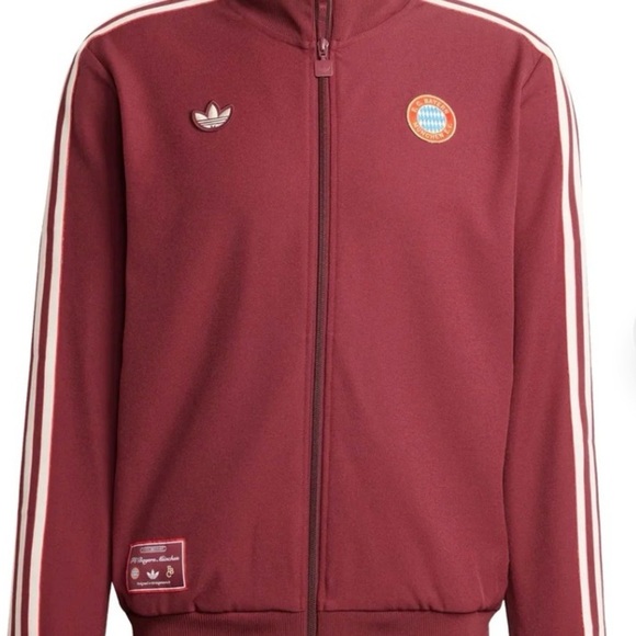 Adidas Unisex Maroon FC Bayern München Jacket - Picture 4 of 7